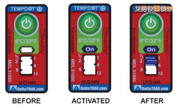 義烏溫度指示標簽 累計上升時間/溫度的標簽
